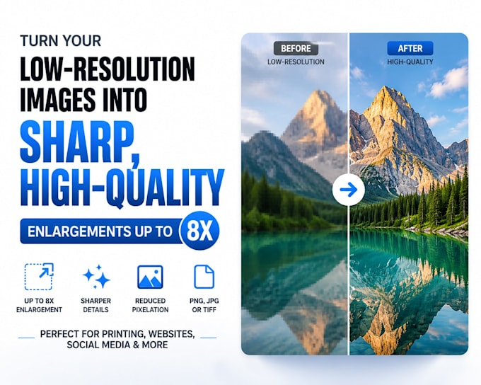 upscale ai art to 8k for posters and wall art