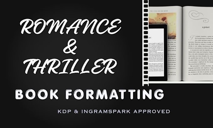 design a professional romance or thriller book interior layout