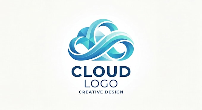 design a modern and creative cloud logo for your brand