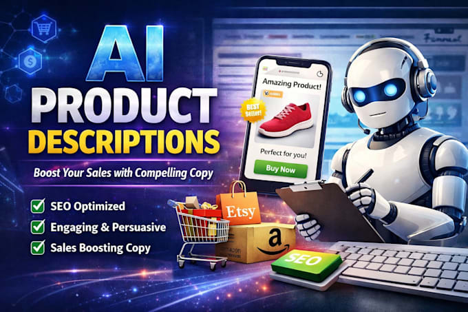 write SEO product descriptions with ai