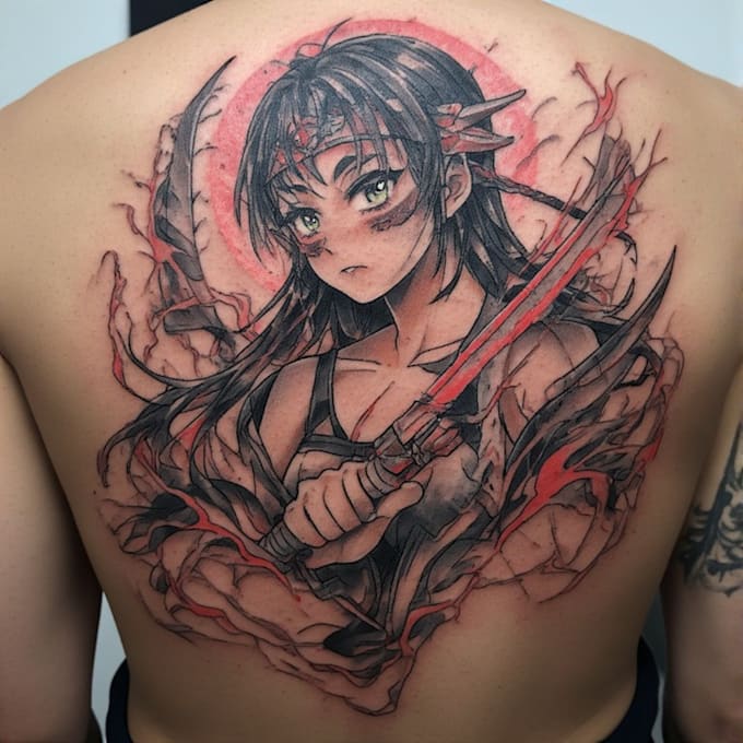 create anime tattoo design