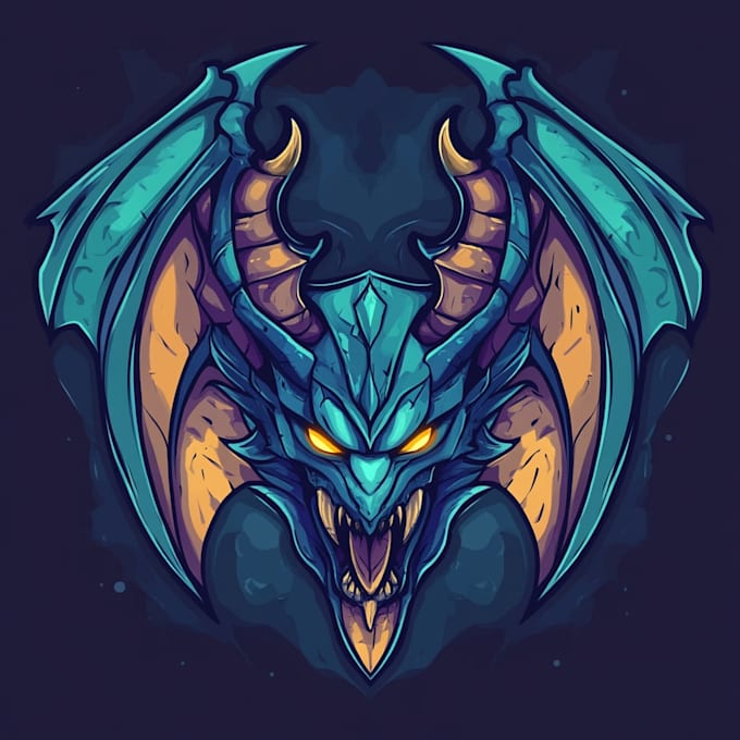 create fantasy game logo and branding