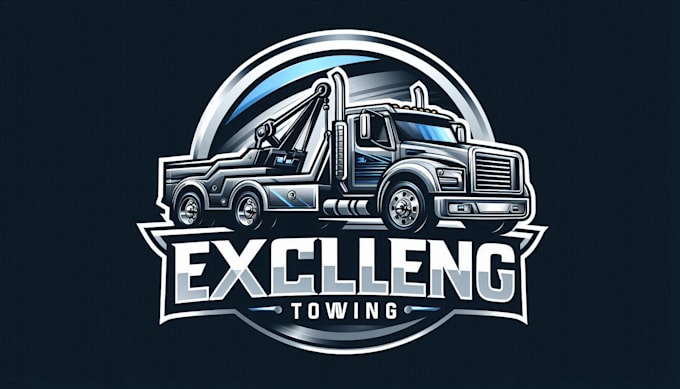 do high quality excellent towing logo with creative concept