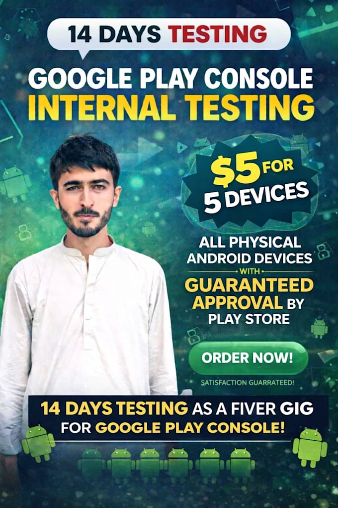 provide 14 days android app QA testing for google play store submission