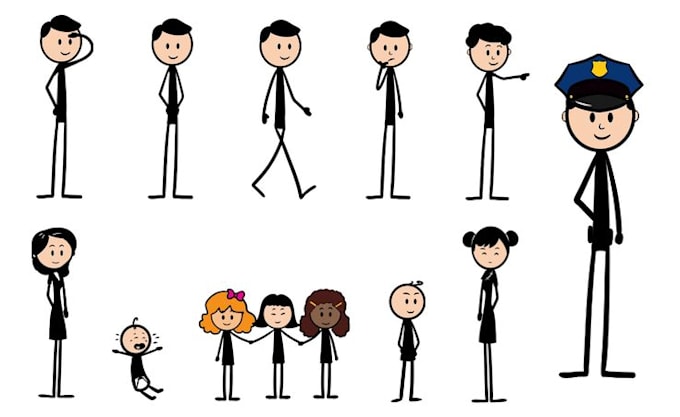 create viral 2d stickman animation explainer videos