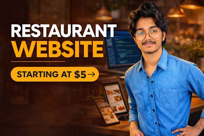 design a modern restaurant or cafe website