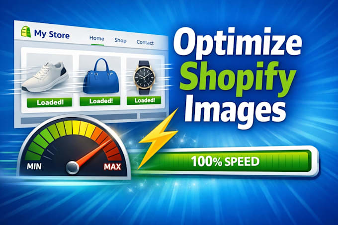 optimize and compress shopify product images for fast store speed website speed