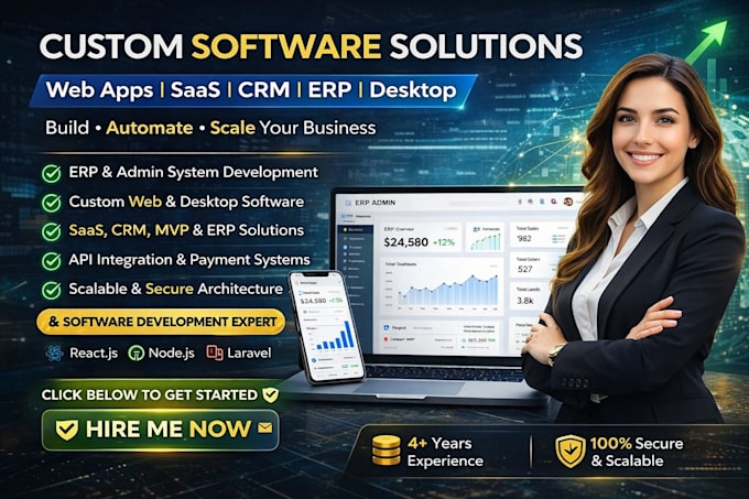 offer software development web app developer desktop crm erp mvp saas software