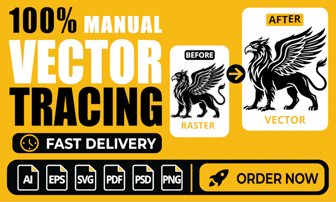 fix ai image, do vector tracing, recreate and redraw logo