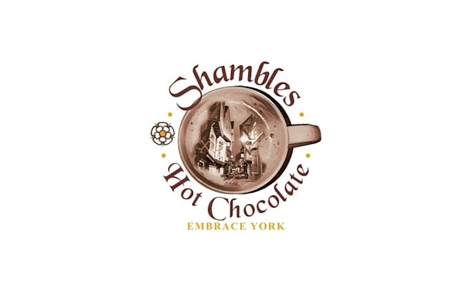 design attractive hot chocolate shop logo