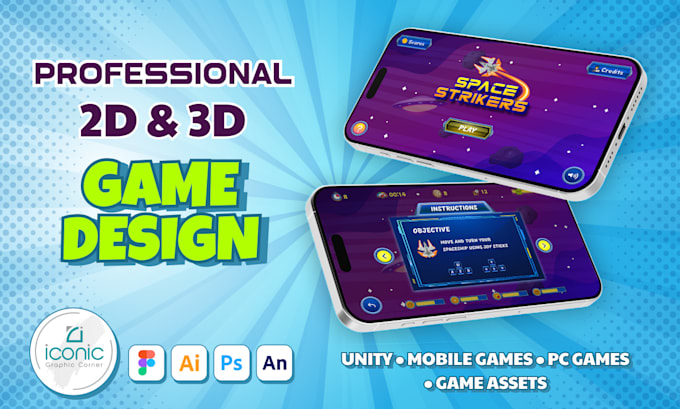 design 2d and 3d game graphics