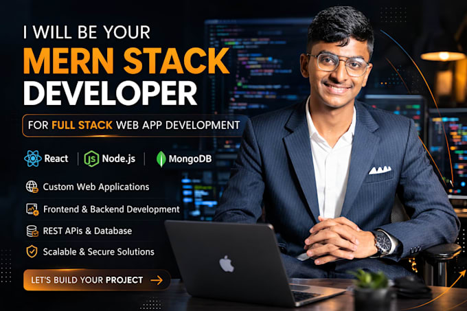 be your mern stack developer for full stack web app development