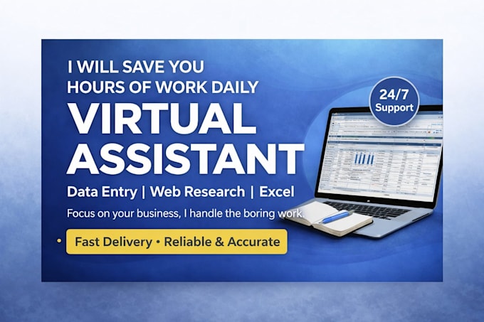 Be your virtual assistant for data entry and research by Kaedy_jones ...