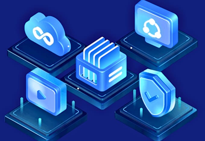 looping 3d abstract background animation for website hero, youtube, presentation