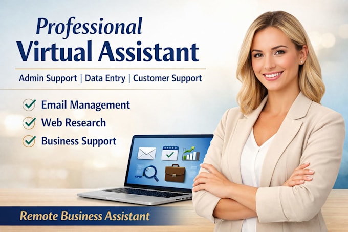 be your virtual assistant for admin support, customer service english german