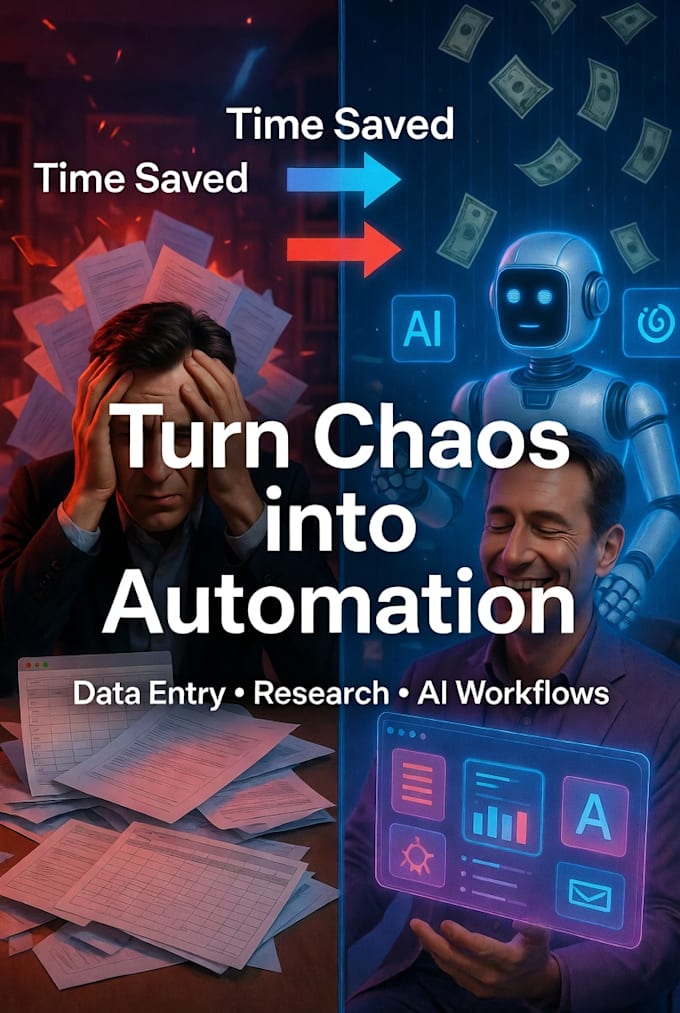 handle data entry, web research and build ai automations for you