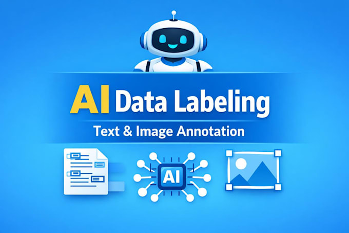 label text and images for ai training data