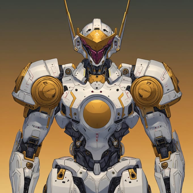 make a mecha robot armor character concept for you
