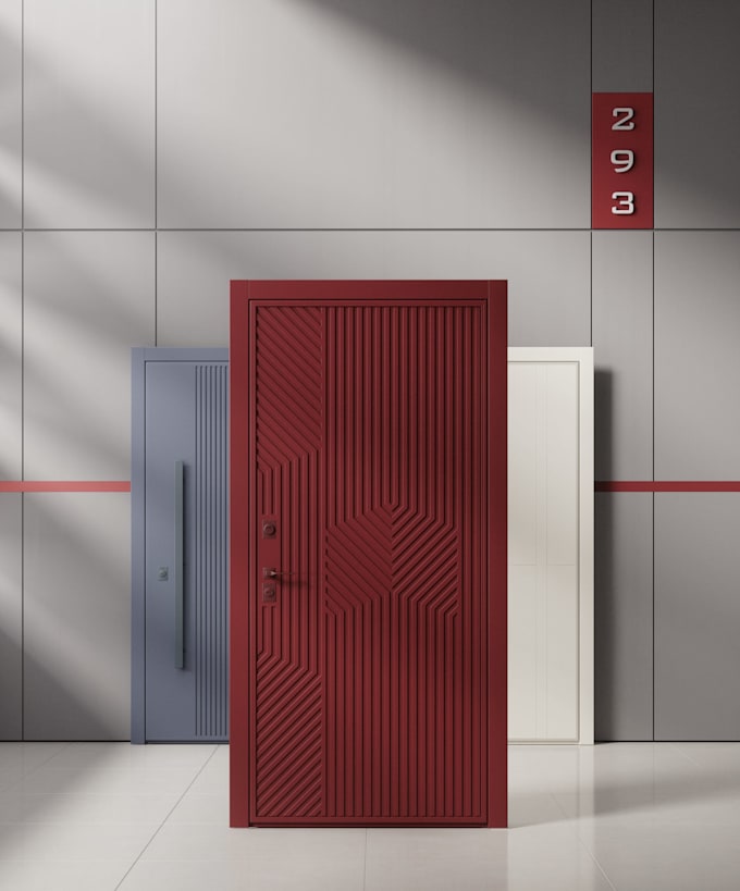 door 3d modeling and rendering ads