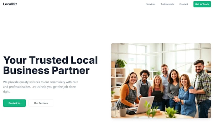 build a professional business site