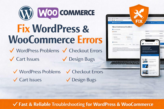 fix wordpress issues woocommerce  design issues fix wordpress checkout errors