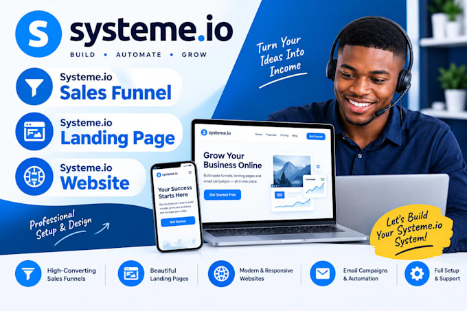 systeme io sales funnel systeme io landing page systeme io website systeme io