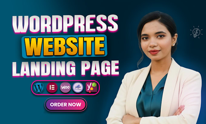 design a modern wordpress website or landing page using elementor pro