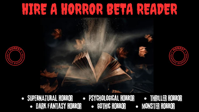 be your horror beta reader with deep manuscript feedback