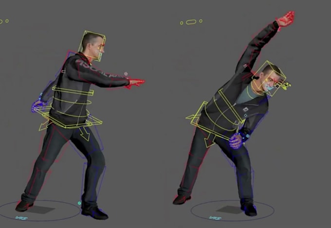 rig 3d character for unity, unreal engine, vrchat, blender with weight painting