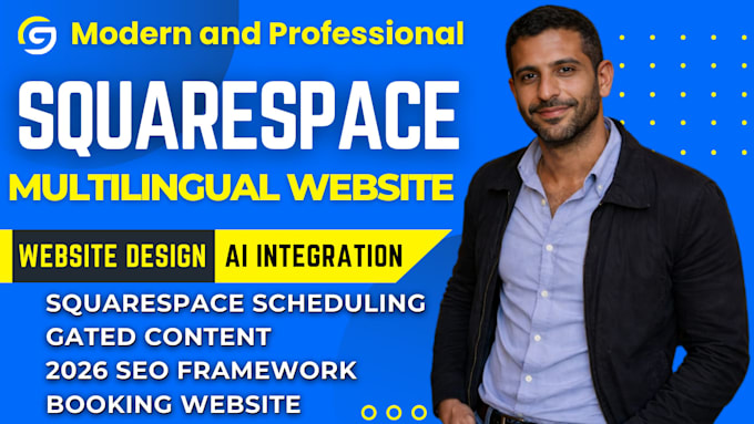 create a professional multilingual squarespace website for global expansion