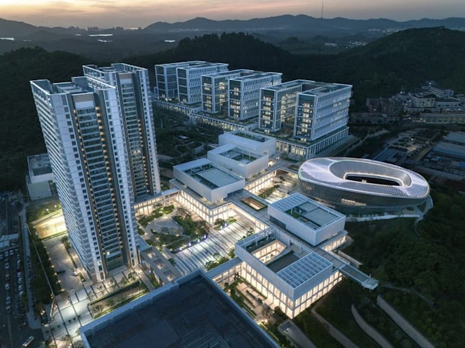 redevelop park phase,high rise building,vip conference facility,landscape design