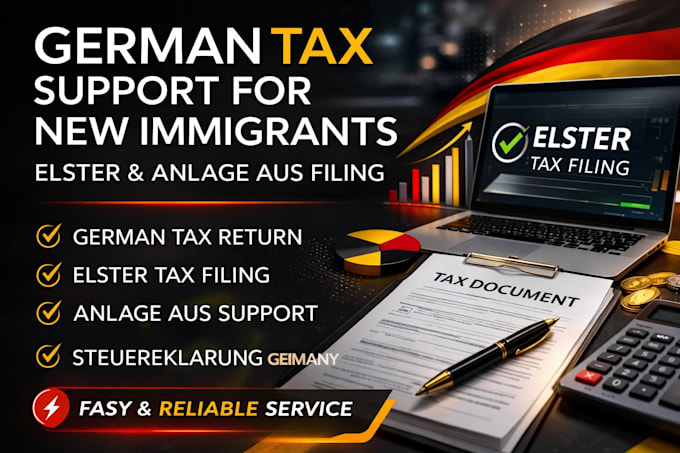 help new immigrants germany steuererklarung elster anlage aus filing support