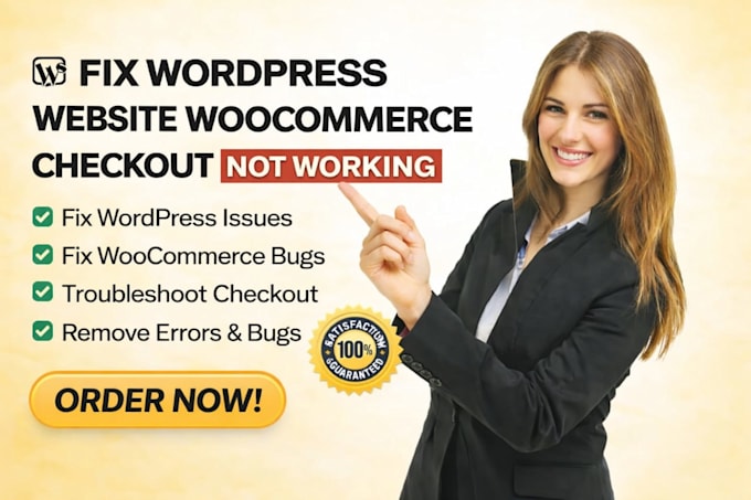 fix wordpress website woocommerce checkout not working wordpress issues and bugs