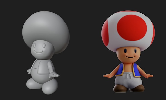 do 3d model retopology, uv mapping, texture baking for game character