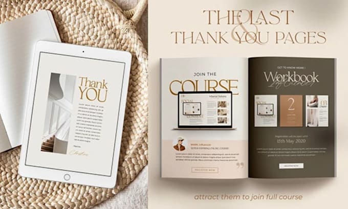 design canva workbook canva ebook editable planner canva journal PDF lead