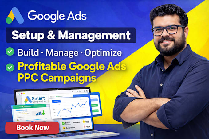 setup and manage google ads adwords PPC campaigns ,ecommerce shopify store
