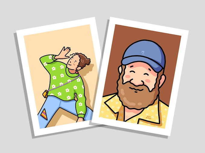 draw cute portrait from your photo