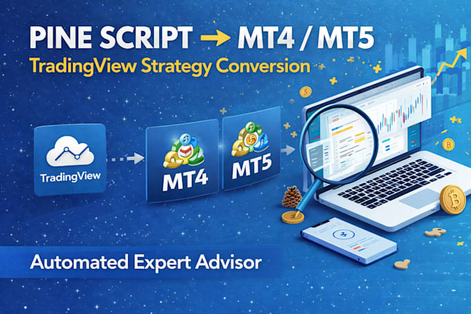 convert tradingview pine script to mt4 or mt5 expert advisor