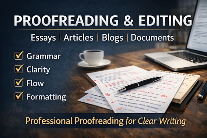 proofread and edit your blog posts or articles