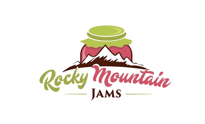 design classic organic jam jelly logo