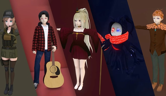do custom vrchat avatar for you