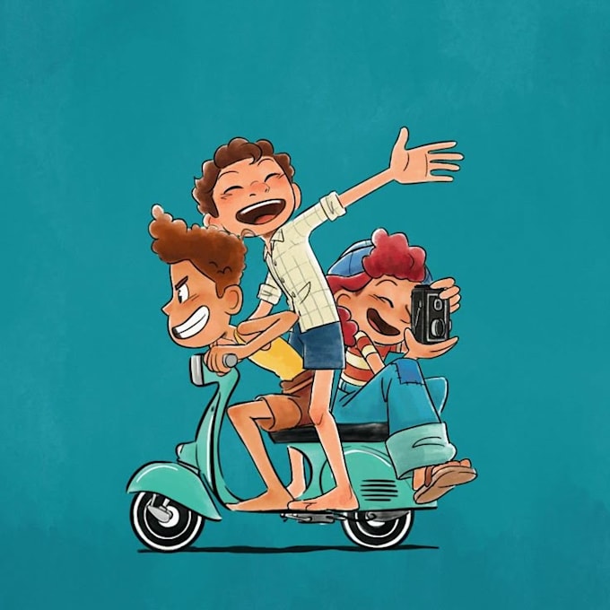 make 2d children book illustration