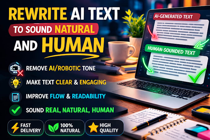 rewrite ai generated text to sound natural and human