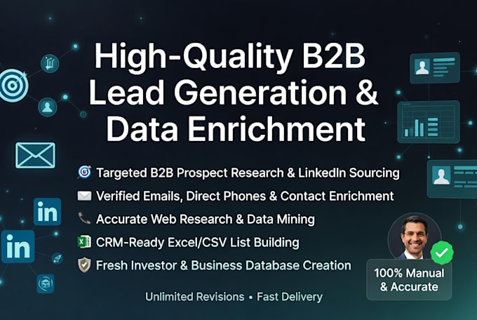 create verified b2b lead generation and prospect email list building