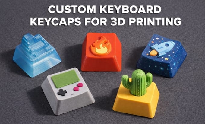 design custom mechanical keyboard keycaps for 3d printing