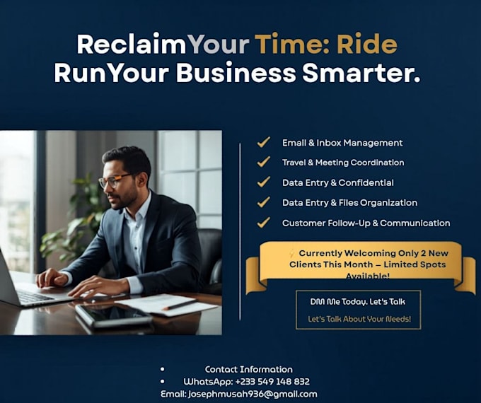 be your virtual assistant for inbox management and appointment scheduling