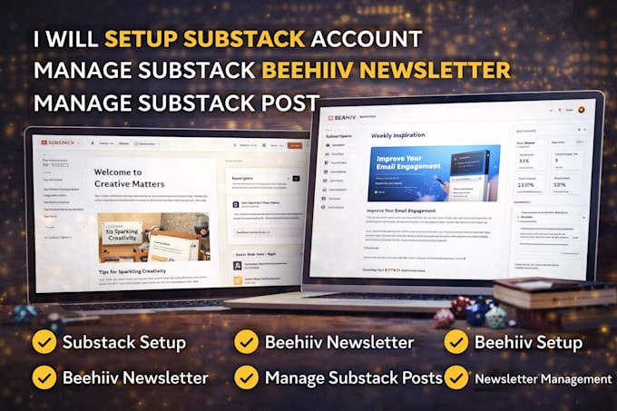 setup substack account manage substack beehiiv newsletter manage substack post