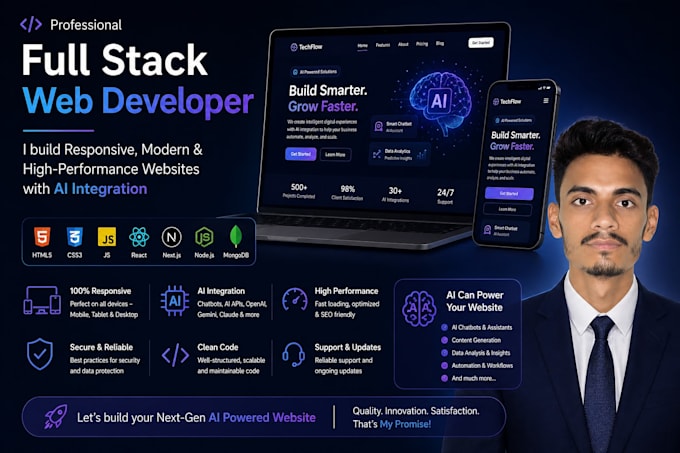 build fast scalable full stack responsive web applications