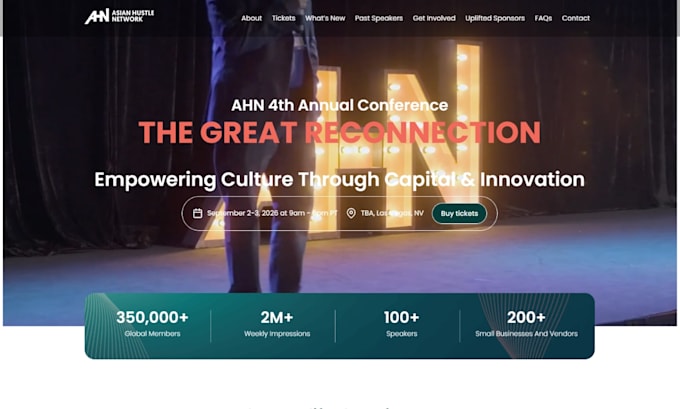 design conference website event planning ticket booking website wix wordpress
