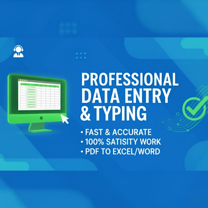 do professional data entry and document typing